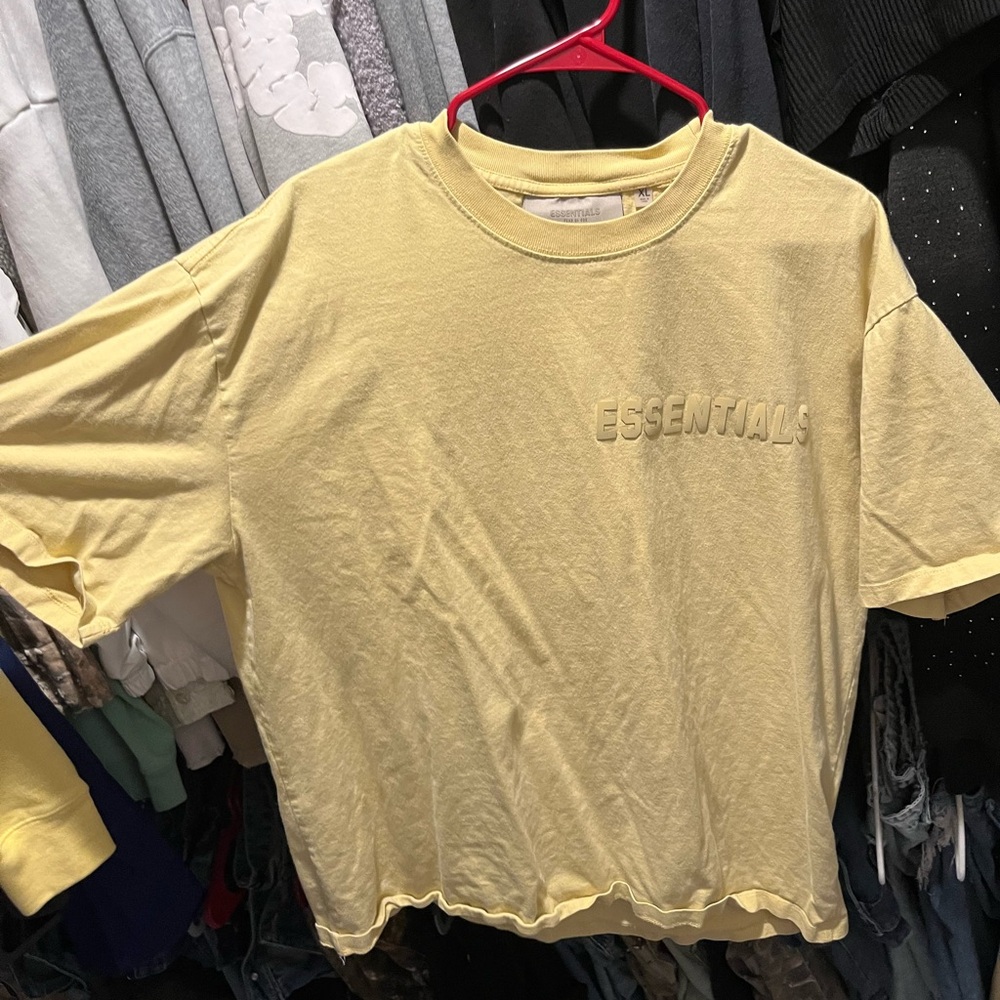 Essentials Light Yellow Tee